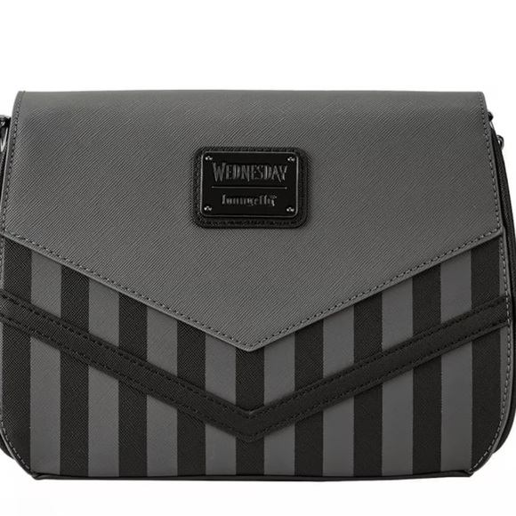 Loungefly Wednesday Addams Exclusive Nevermore Crossbody - Picture 3 of 5